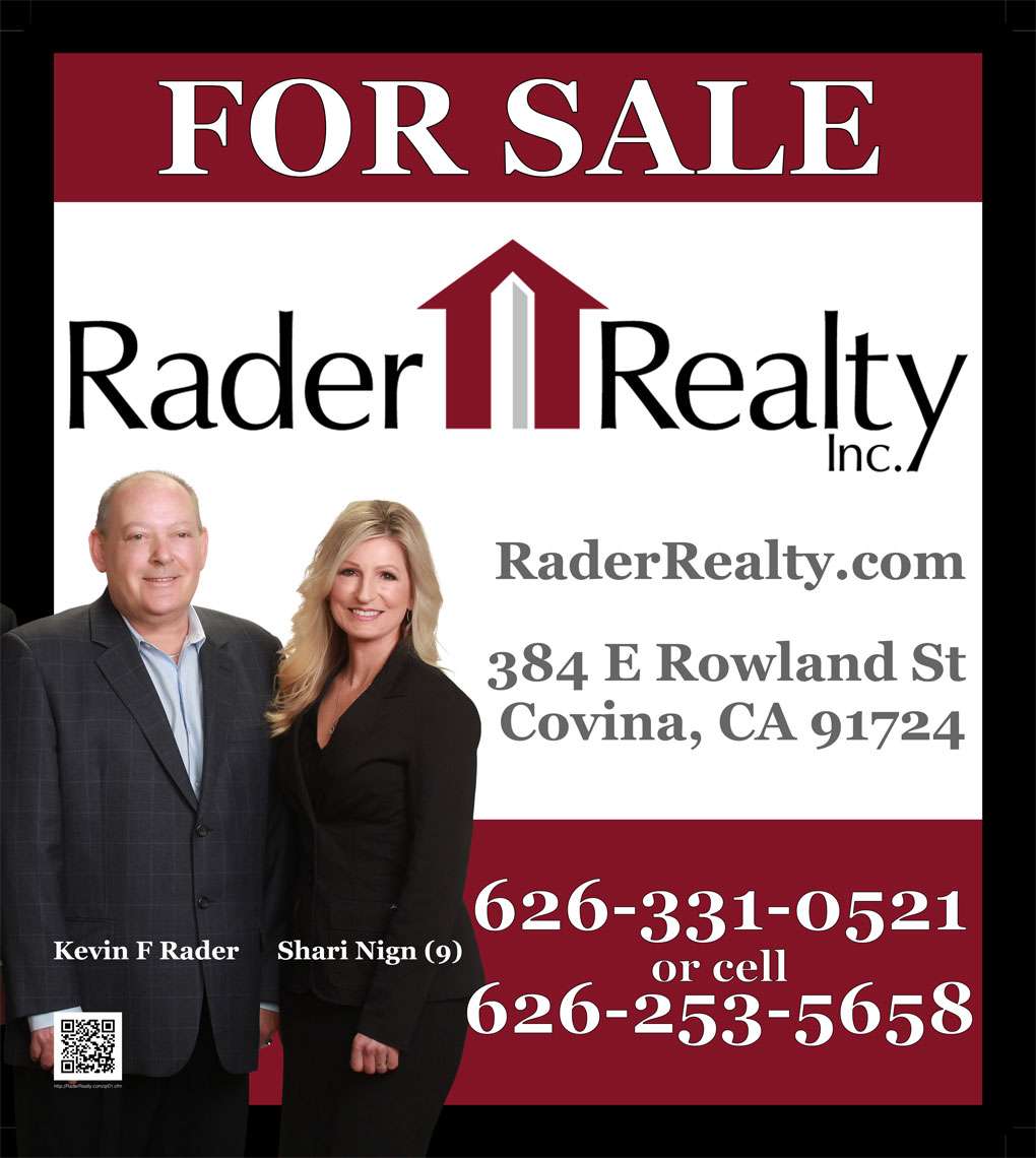 Rader Realty Inc | 384 E Rowland St, Covina, CA 91723, USA | Phone: (626) 331-0521