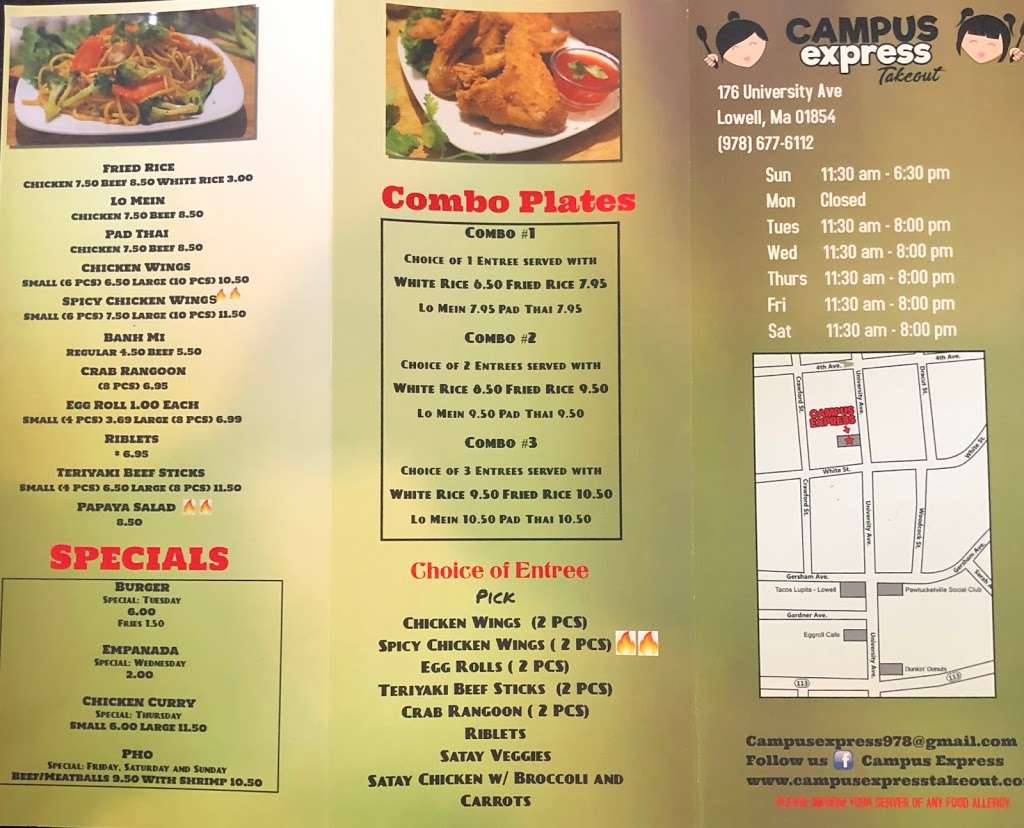 Campus Express | 176 University Ave, Lowell, MA 01854, USA | Phone: (978) 677-6112