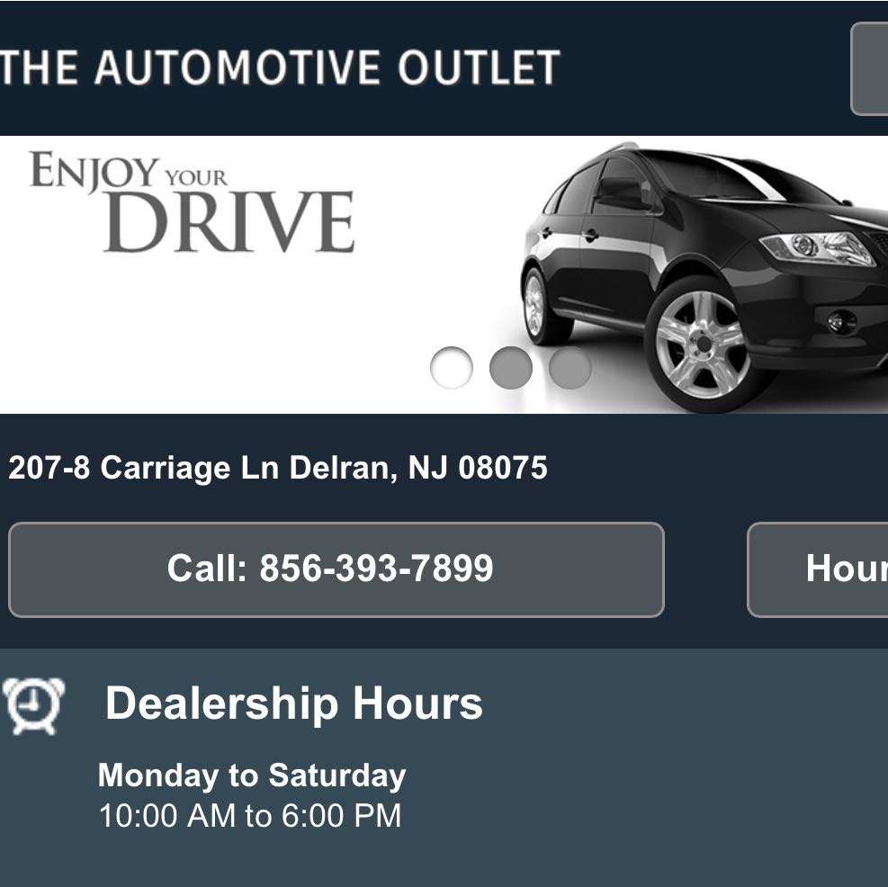 The Automotive Outlet | 207-8 Carriage Ln, Delran, NJ 08075, USA | Phone: (856) 393-7899