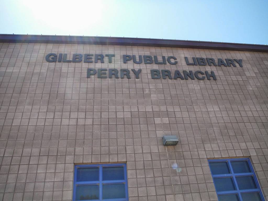 Perry Library - Open for Partial Library Services | 1965 E Queen Creek Rd, Gilbert, AZ 85297, USA | Phone: (602) 652-3000