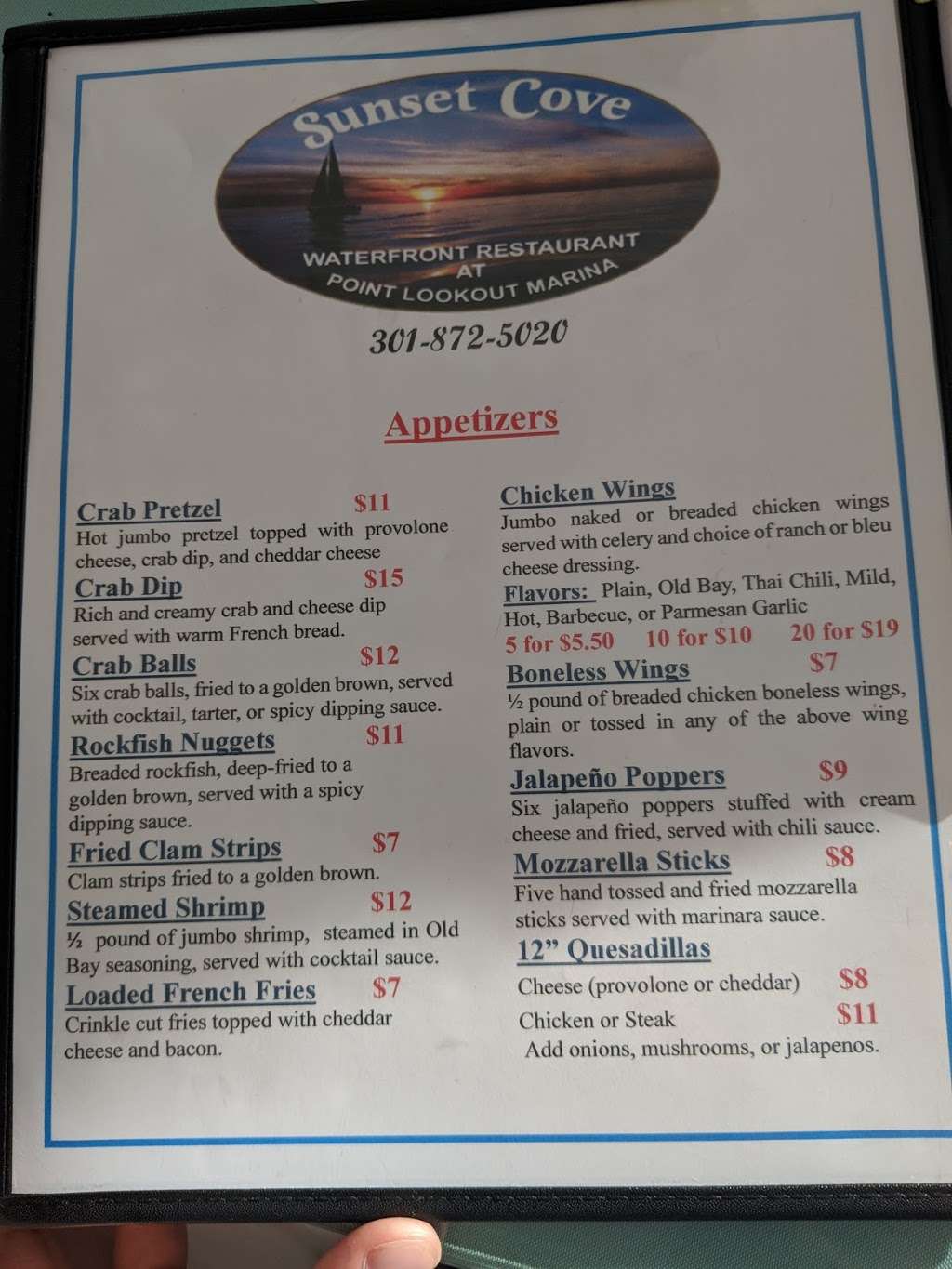 Sunset Cove Waterfront Restaurant | 16244 Millers Wharf Rd, Ridge, MD 20680 | Phone: (301) 872-5020