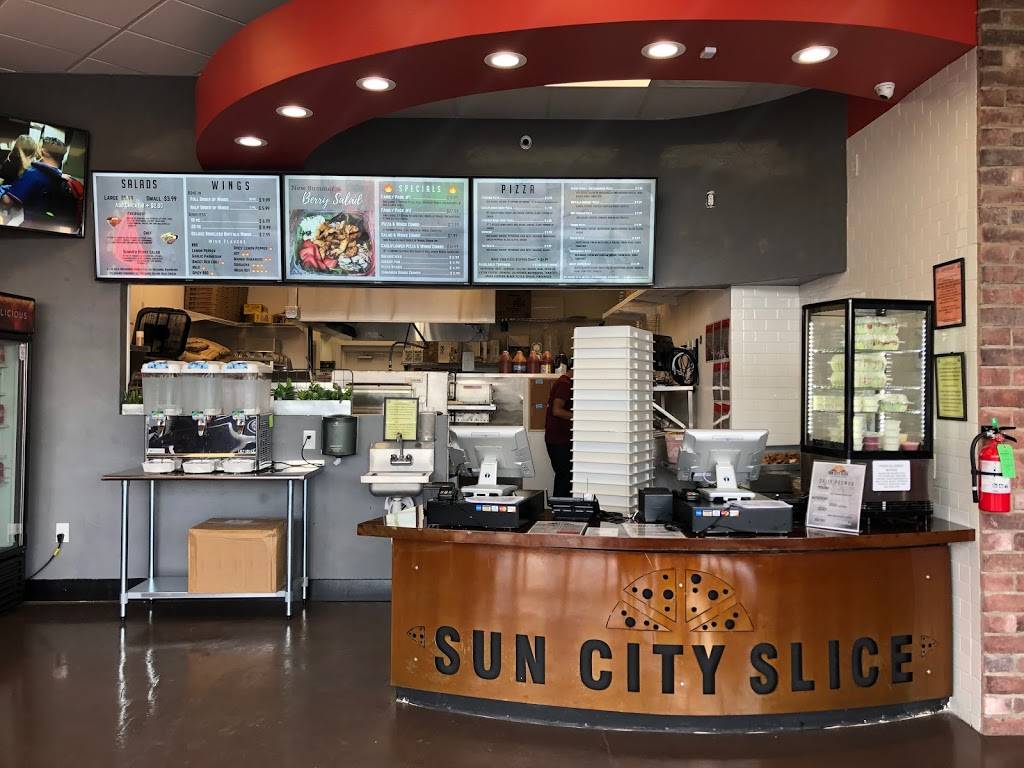 Sun City Slice Pizza (Lower Valley) | 120 S Carolina Dr #E, El Paso, TX 79915, USA | Phone: (915) 219-7536
