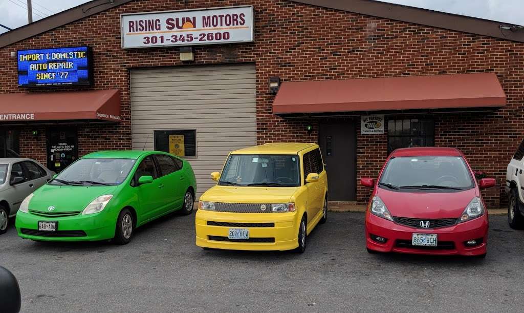 Rising Sun Motors | 9001 Rhode Island Ave, College Park, MD 20740, USA | Phone: (301) 345-2600