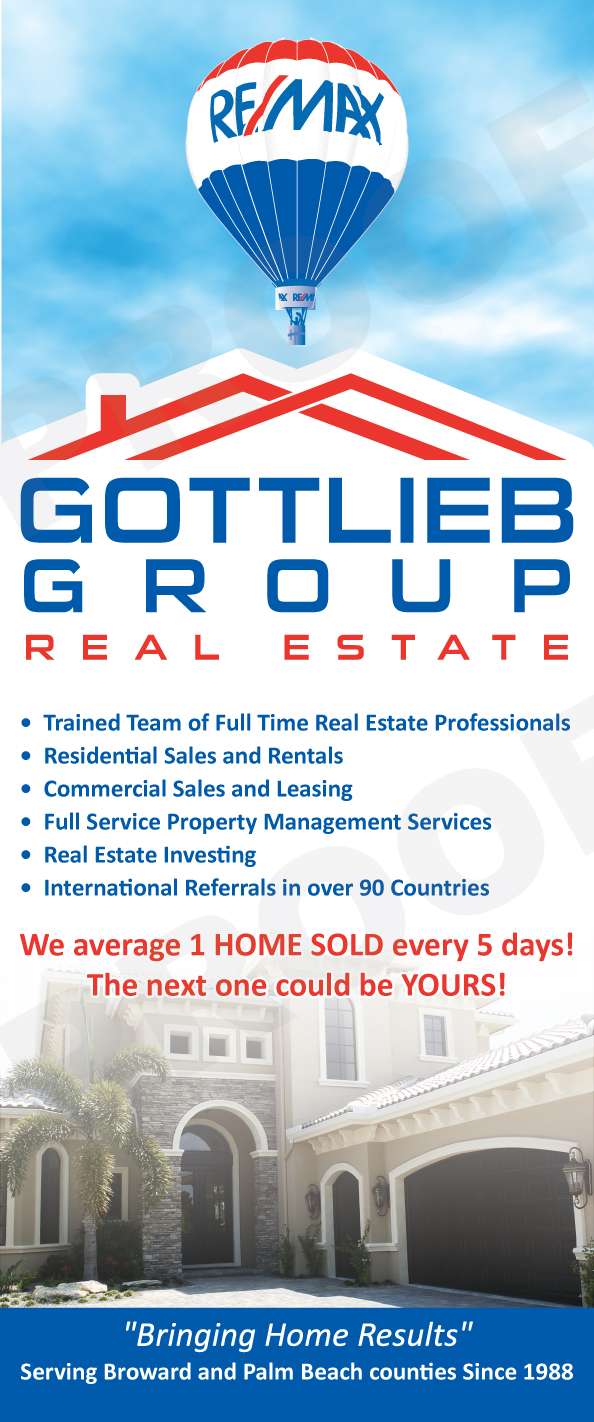 Re/Max The Gottlieb Group | 6612 Parkside Dr, Parkland, FL 33067, USA | Phone: (954) 905-1400