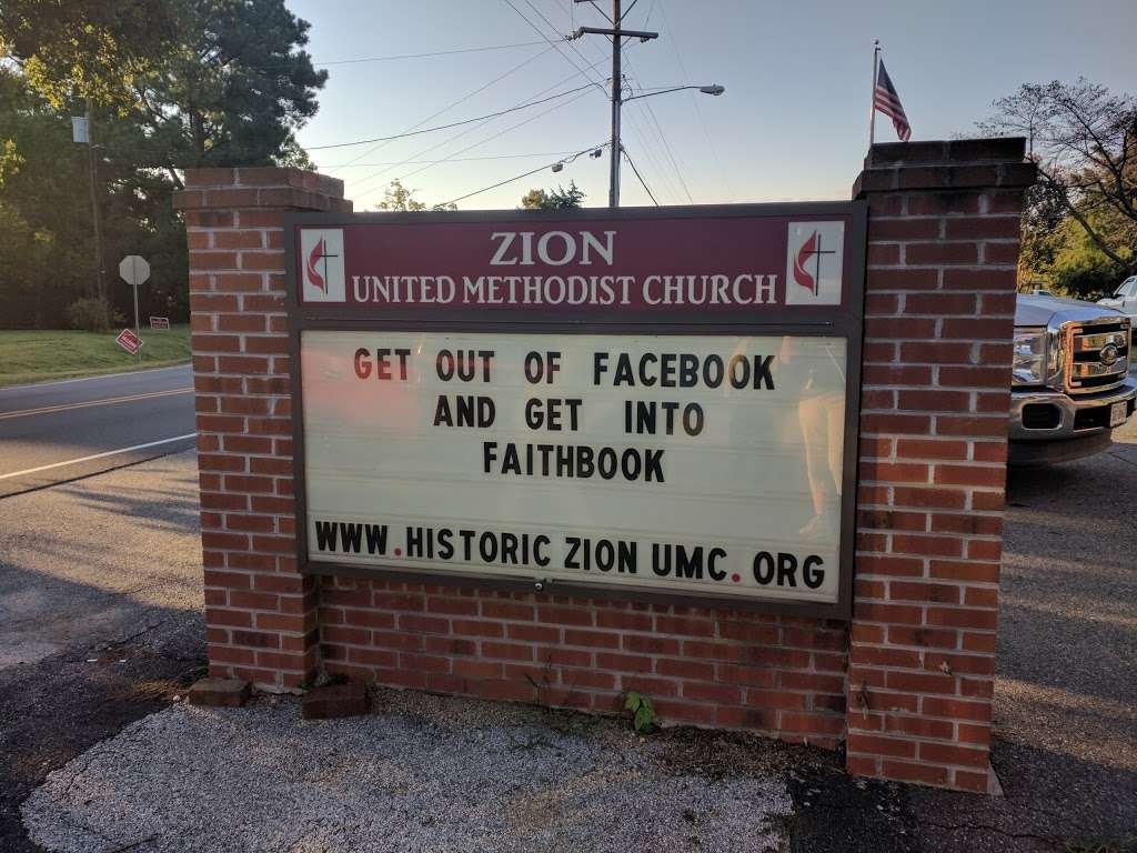 Zion United Methodist Church | 8700 Courthouse Rd, Spotsylvania Courthouse, VA 22553, USA | Phone: (540) 582-6532