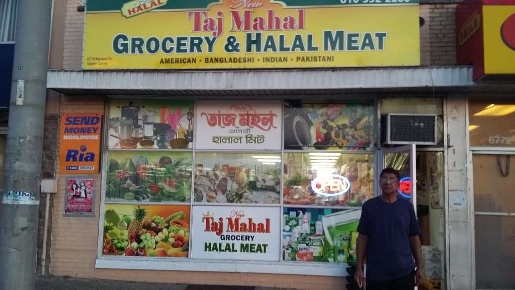 Taj mahal halal meat & grocery | 6770 Market St, Upper Darby, PA 19082, USA | Phone: (610) 352-2200