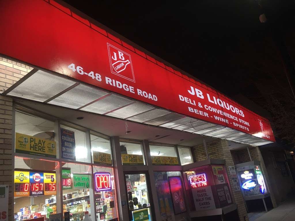 JB Liquors, Deli & Convenience | 46-48 Ridge Rd, North Arlington, NJ 07031, USA | Phone: (201) 997-1617