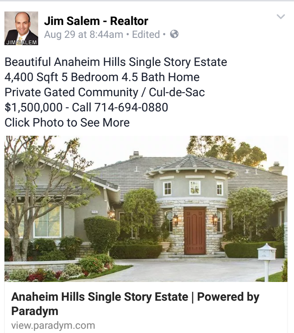Jim Salem | 8028 E Santa Ana Canyon Rd, Anaheim, CA 92808, USA | Phone: (714) 694-0880
