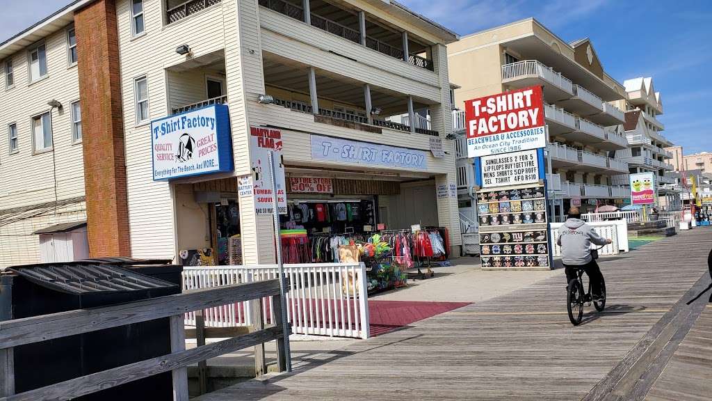 The T-shirt Factory | 819 N Atlantic Ave, Ocean City, MD 21842, USA | Phone: (410) 289-3582