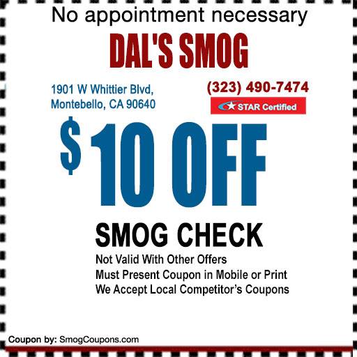 DalS Smog | 1901 W Whittier Blvd, Montebello, CA 90640 | Phone: (323) 490-7474