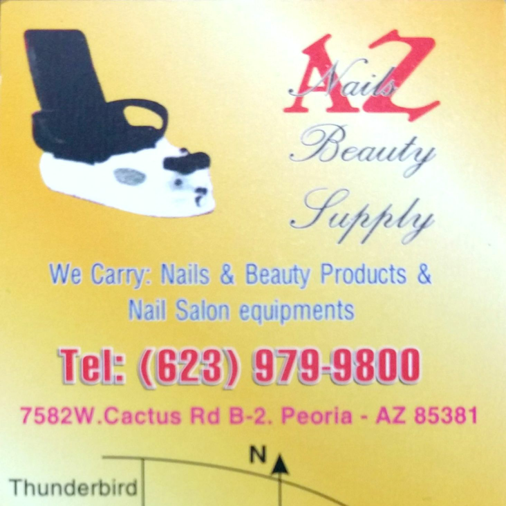 AZ Nail Supply | 7582 W Cactus Rd # B2, Peoria, AZ 85381, USA | Phone: (623) 979-9800