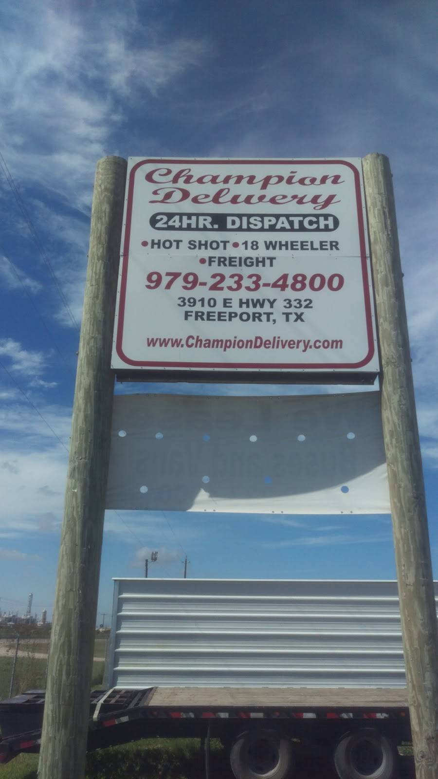 Champion Delivery | 3910 TX-332, Freeport, TX 77541, USA | Phone: (979) 233-4800