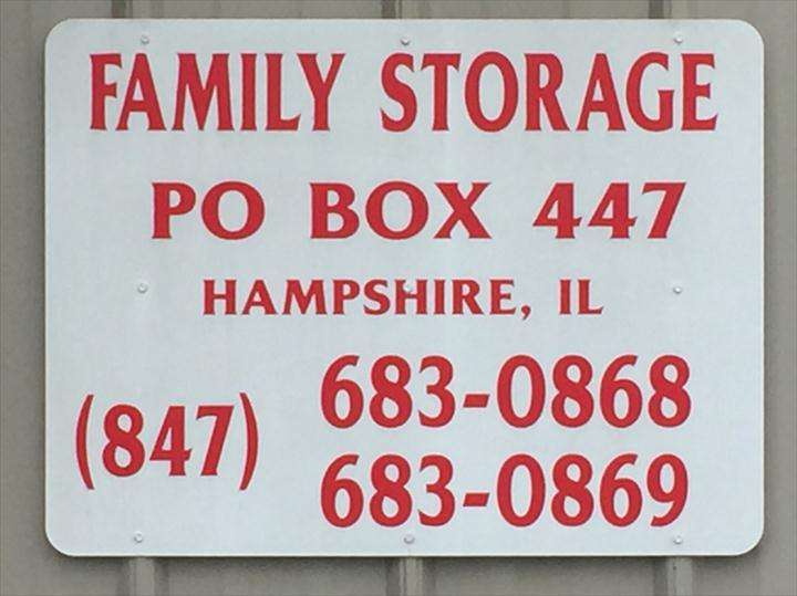 Family Storage, L.L.C. | 118 Rowell Rd, Hampshire, IL 60140, USA | Phone: (847) 683-0868
