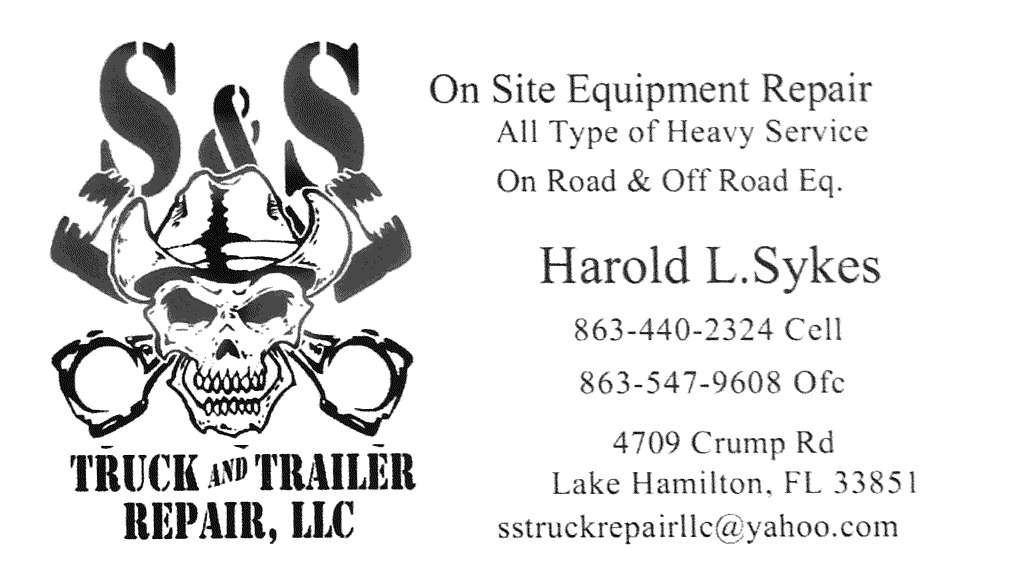 S & S TRUCK AND TRAILER REPAIR | 4701 Crump Rd, Winter Haven, FL 33881, USA | Phone: (863) 547-9608