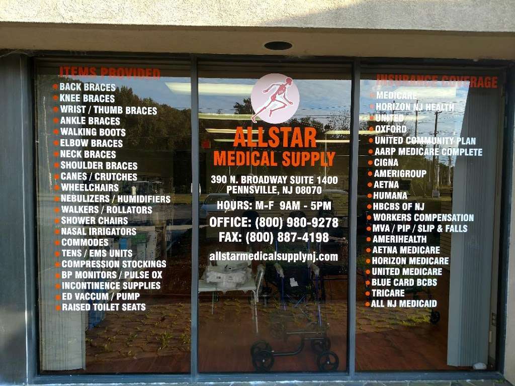 ALLSTAR MEDICAL SUPPLY | 390 N Broadway #1400, Pennsville, NJ 08070, USA | Phone: (800) 980-9278