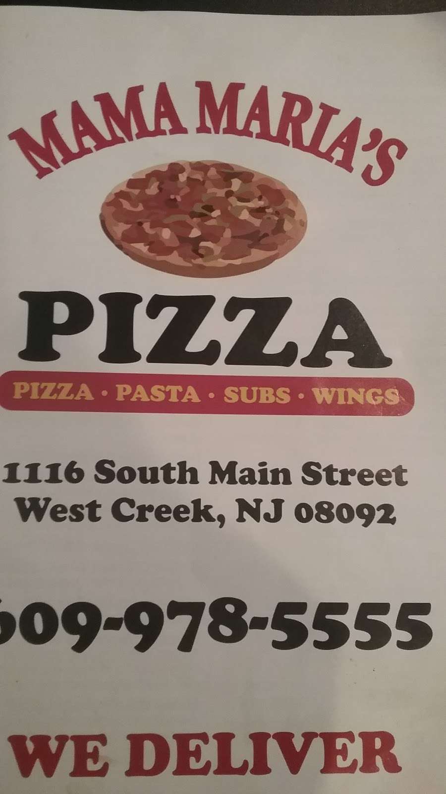 Mama Marias Pizza | 1116 S Main St, West Creek, NJ 08092 | Phone: (609) 978-5555