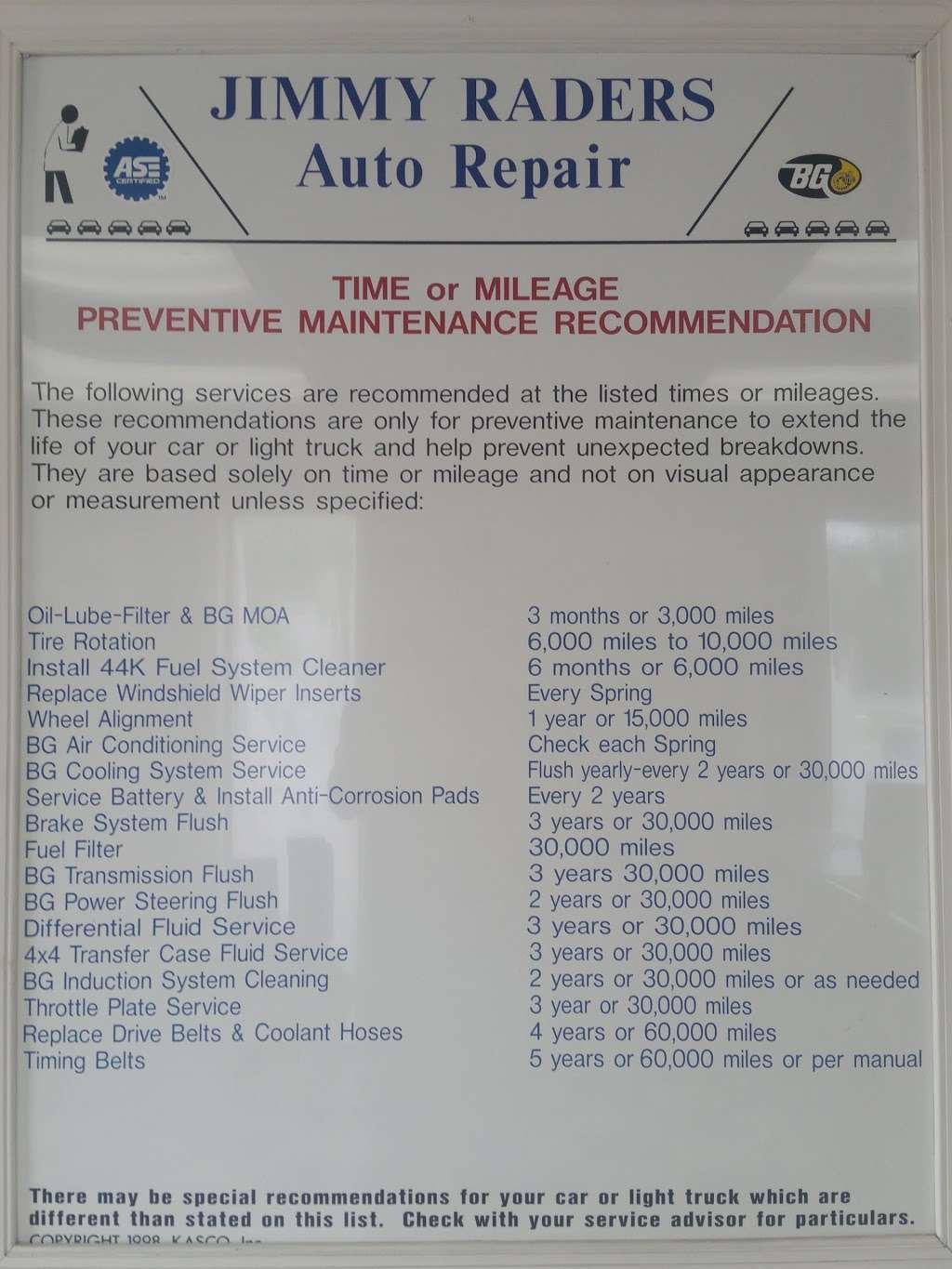 Jimmy Raders Auto Repair | 6540 Hughesville Industrial Park Rd, Hughesville, MD 20637, USA | Phone: (301) 274-0858