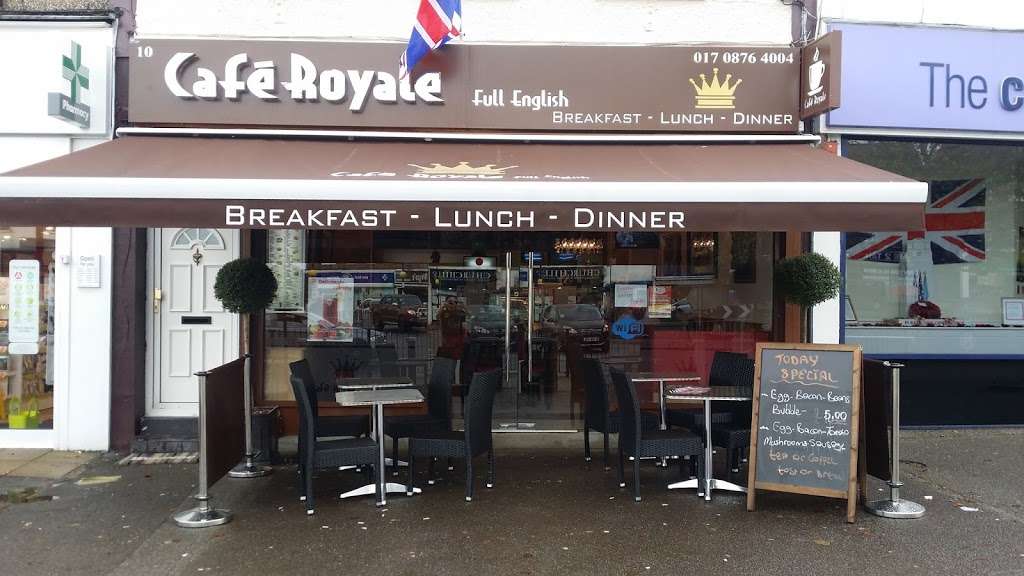 Cafe Royale | 10 Chase Cross Rd, Romford RM5 3PR, UK | Phone: 01708 764004