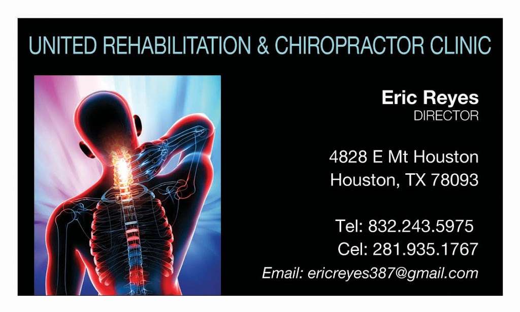 united rehabilitation and chiropractor clinic | 4828 east mount Houston rd houston Texas 77073, Houston, TX 77093, USA | Phone: (832) 243-5975