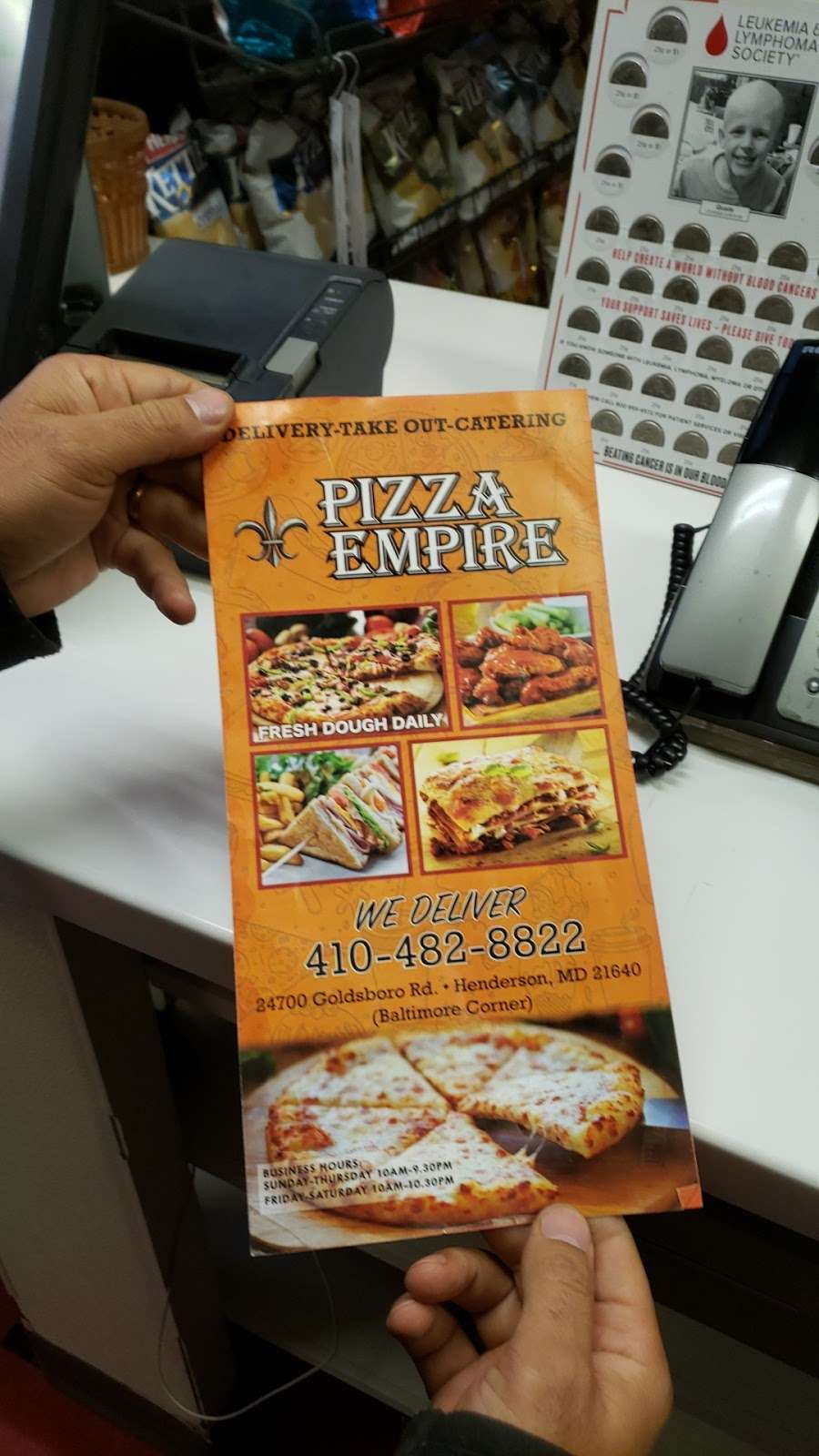 Pizza Empire | 24700 Goldsboro Rd, Henderson, MD 21640, USA | Phone: (410) 482-8822