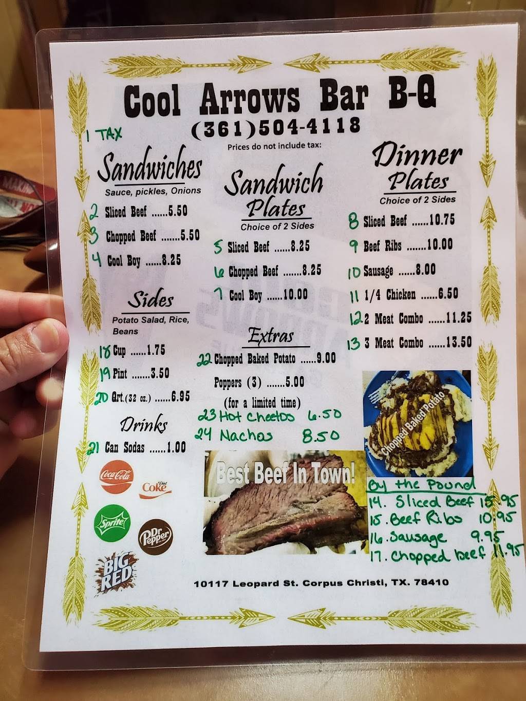 Cool Arrow's Bbq, 10117 Leopard St, Corpus Christi, TX 78410, USA
