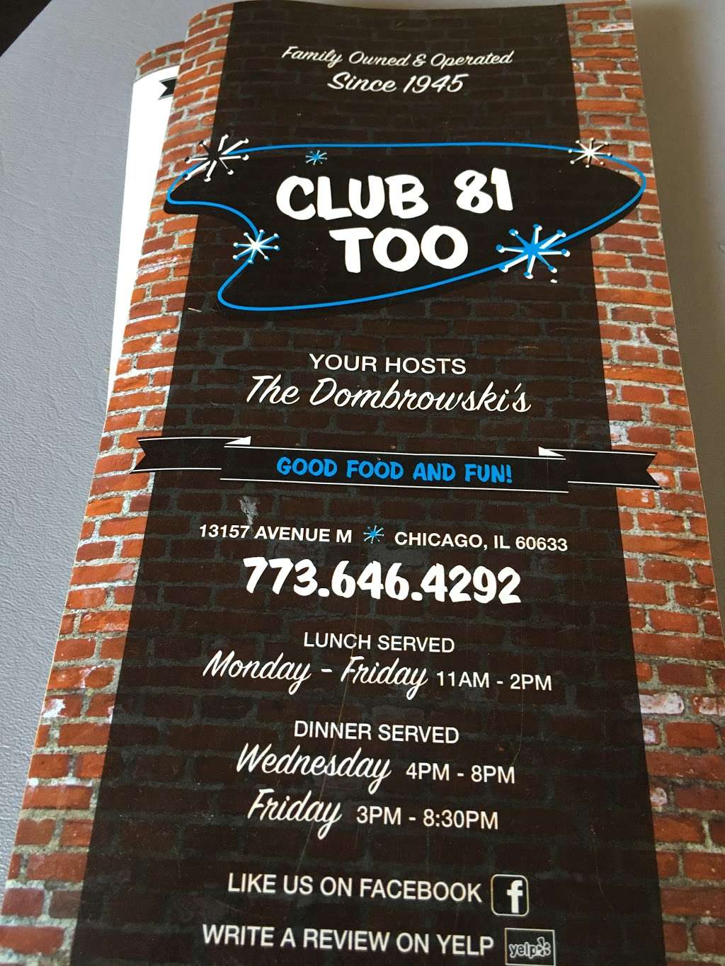 Club 81 Too | 13157 S Avenue M, Chicago, IL 60633, USA | Phone: (773) 646-4292