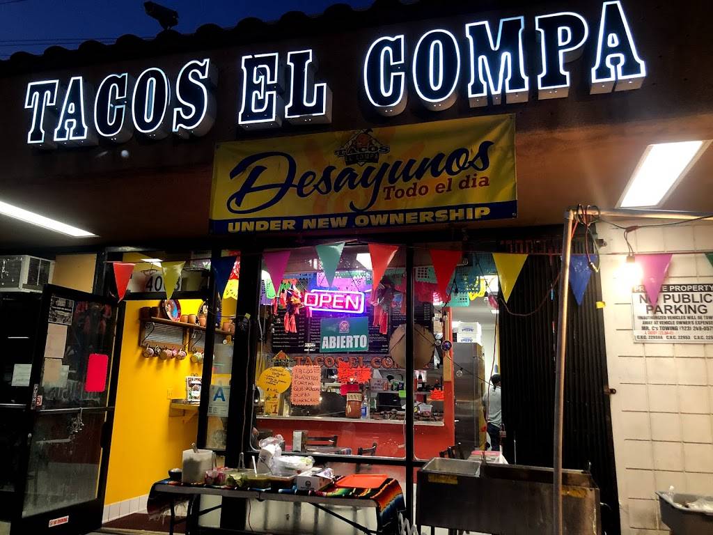 Tacos El Compa Est.1995 | 4063 Slauson Ave, Maywood, CA 90270, USA | Phone: (323) 582-9449
