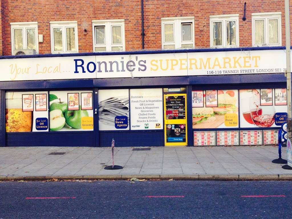 Nisa Local Ronnies Supermarket | 116-118 Tanner St, London SE1 2HG, UK | Phone: 020 7064 9955