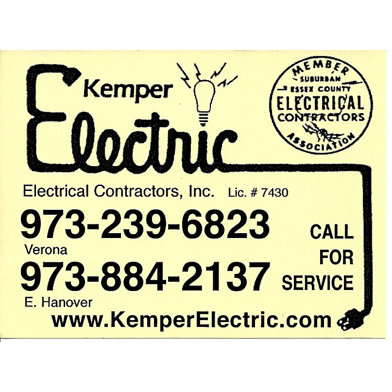 Kemper Electric Inc | 81 Overlook Ave, East Hanover, NJ 07936, USA | Phone: (973) 884-2137