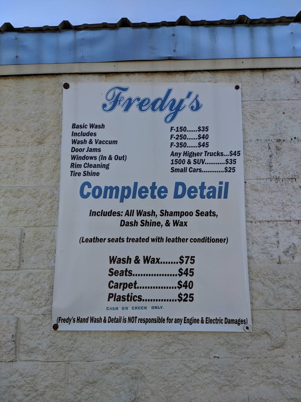 Fredys Handwash And Detail | Longford St, Benbrook, TX 76116, USA | Phone: (817) 201-3477