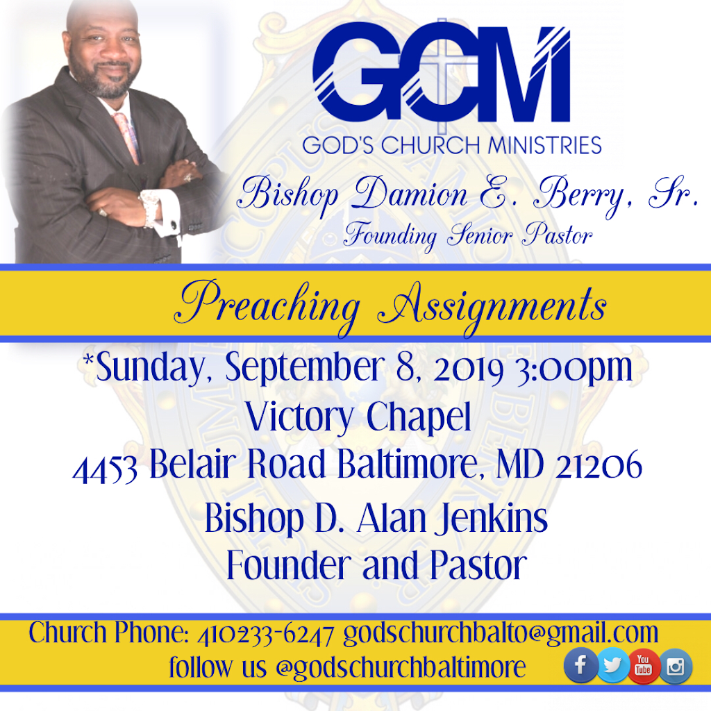GOD’S CHURCH MINISTRIES | 2320-22 Vine St, Baltimore, MD 21223, USA | Phone: (410) 233-6247