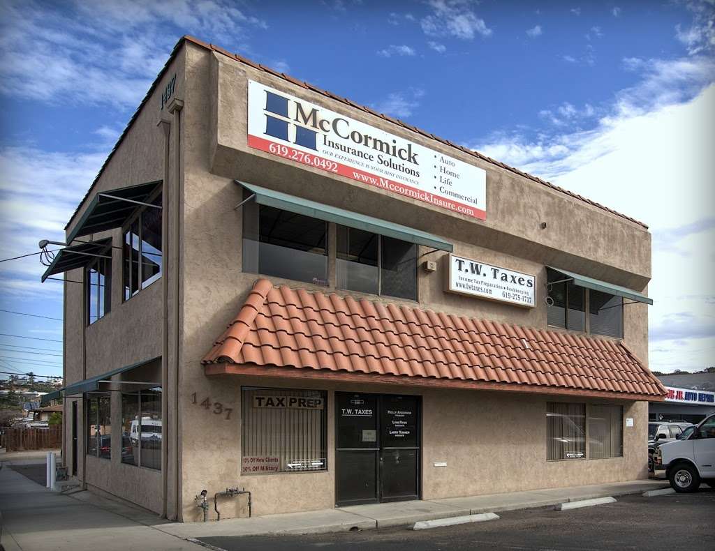 McCormick Insurance Solutions | 1437 Morena Blvd #201, San Diego, CA 92110 | Phone: (619) 276-0492