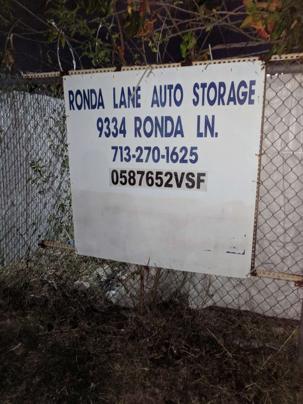 Ronda Lane Auto Storage | 9334 Ronda Ln, Houston, TX 77074, USA | Phone: (713) 270-1940