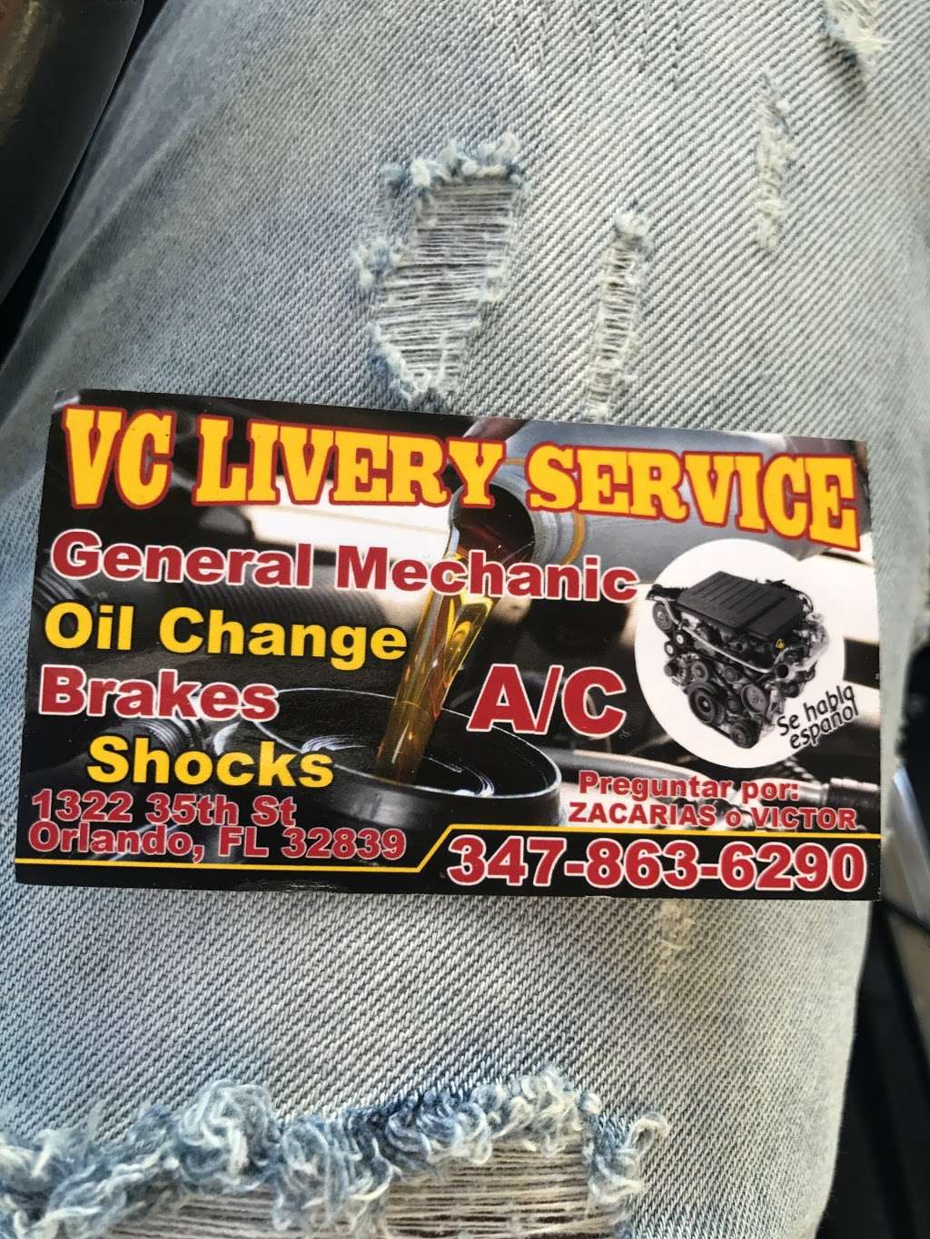 VC LIVERY SERVICE CORP | 1322 35th St, Orlando, FL 32839 | Phone: (347) 863-6290