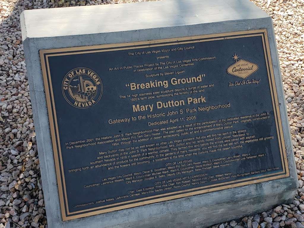 Mary Dutton Park | E Charleston Blvd, Las Vegas, NV 89101, USA | Phone: (702) 229-7529