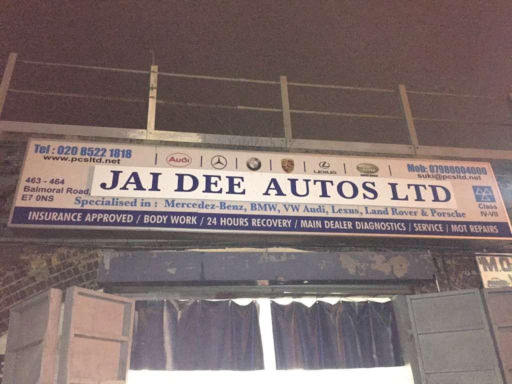 Jai Dee Autos Ltd | 463-466 Balmoral Rd, Forest Gate, London E7 0NS, UK | Phone: 07712 218456