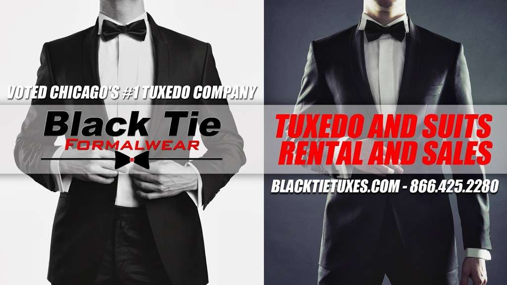 Black Tie Formalwear | 1948 Essington Rd, Joliet, IL 60435 | Phone: (815) 439-1175