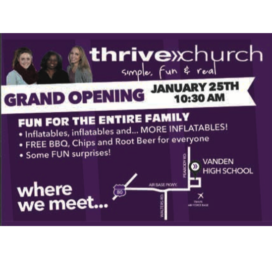 Thrive Church CA | 1100 Alamo Dr, Vacaville, CA 95687, USA | Phone: (707) 426-5683