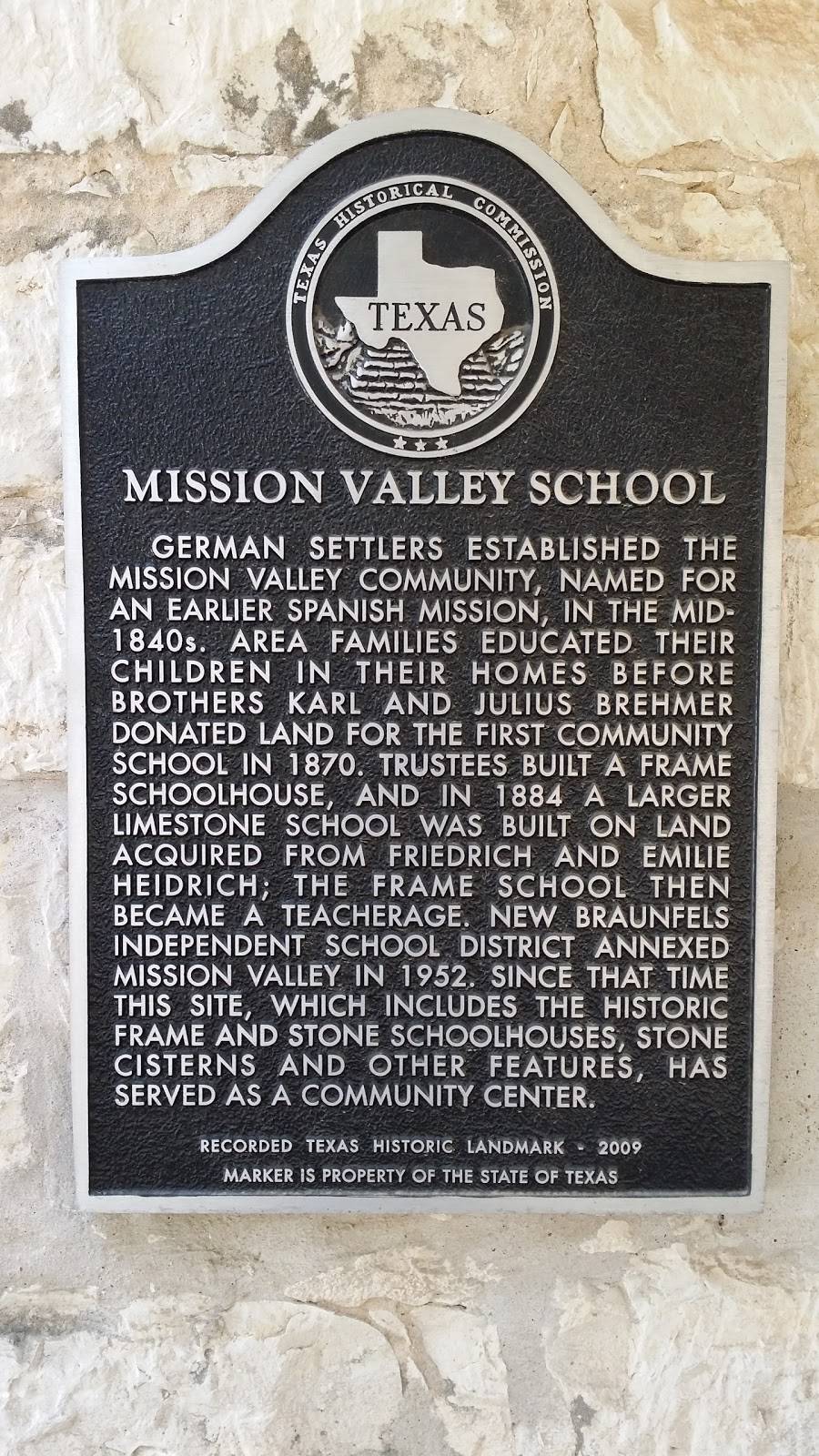 Mission Valley Community Center | 1135 Mission Valley Rd, New Braunfels, TX 78132, USA