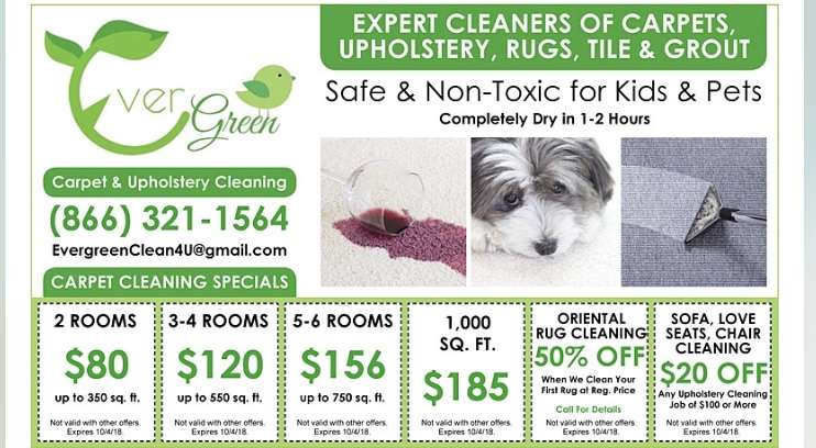 Ever Green Carpet & Upholstery Cleaning | 354 Burgess Pl, Clifton, NJ 07011, USA | Phone: (973) 905-3659