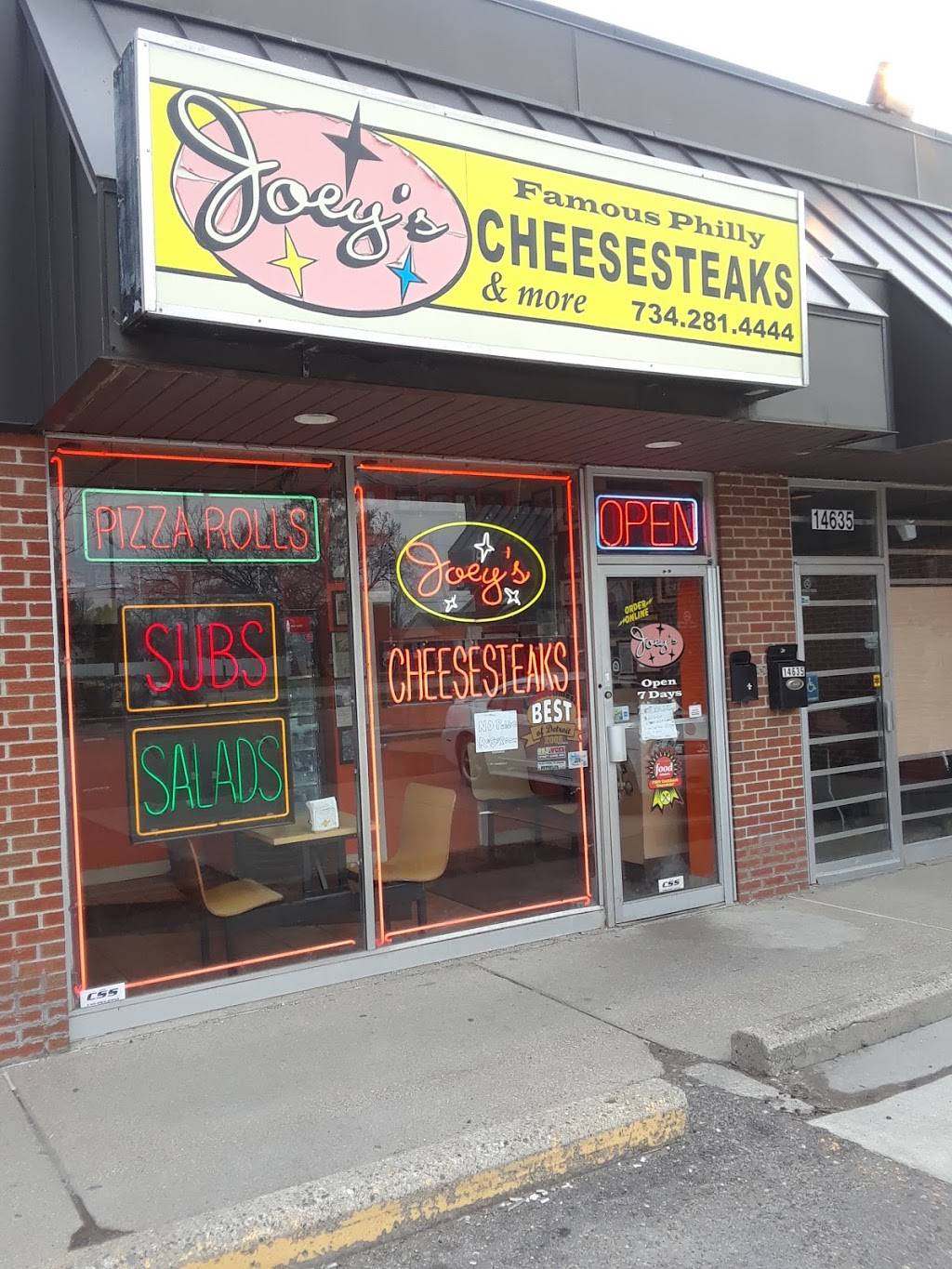 Joeys Cheesesteaks | 14625 Northline Rd, Southgate, MI 48195, USA | Phone: (734) 281-4444