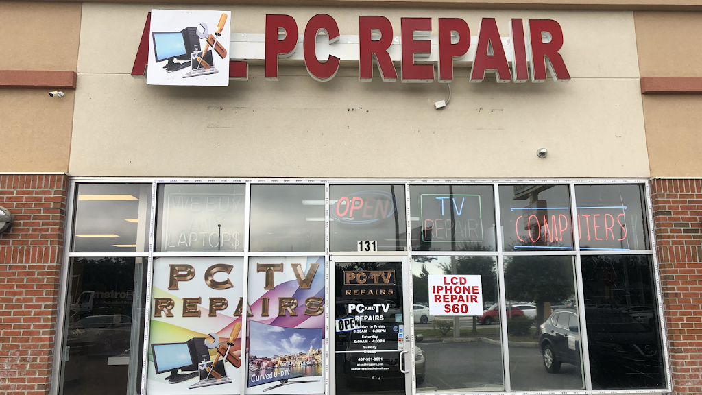 PC & TV Repairs | 7101 E Colonial Dr suite131, Orlando, FL 32807, USA | Phone: (407) 381-9851