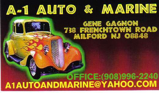 A - 1 Auto & Marine Services | A-1, Auto & Marine Services, 738 Frenchtown Rd, Milford, NJ 08848 | Phone: (908) 996-2240