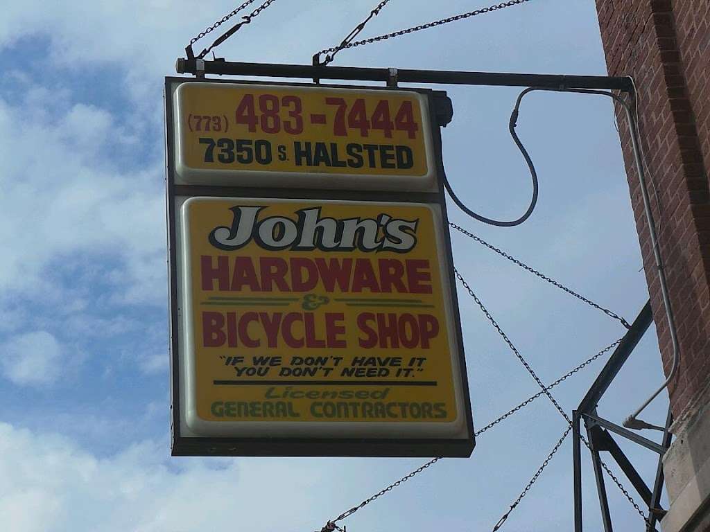 Johns Hardware & Bicycle Shop | 7350 S Halsted St, Chicago, IL 60621 | Phone: (773) 483-7443