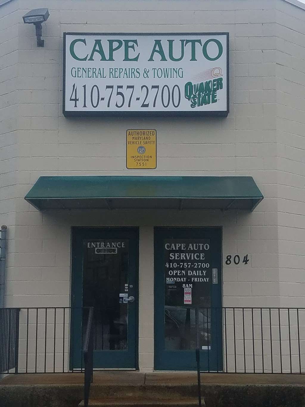 Cape Auto Inc | 804 E College Pkwy, Annapolis, MD 21409, USA | Phone: (410) 757-2700