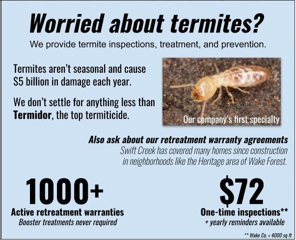 Swift Creek Exterminating Inc | 2906 Tryon Rd # 101, Raleigh, NC 27603 | Phone: (919) 834-9695