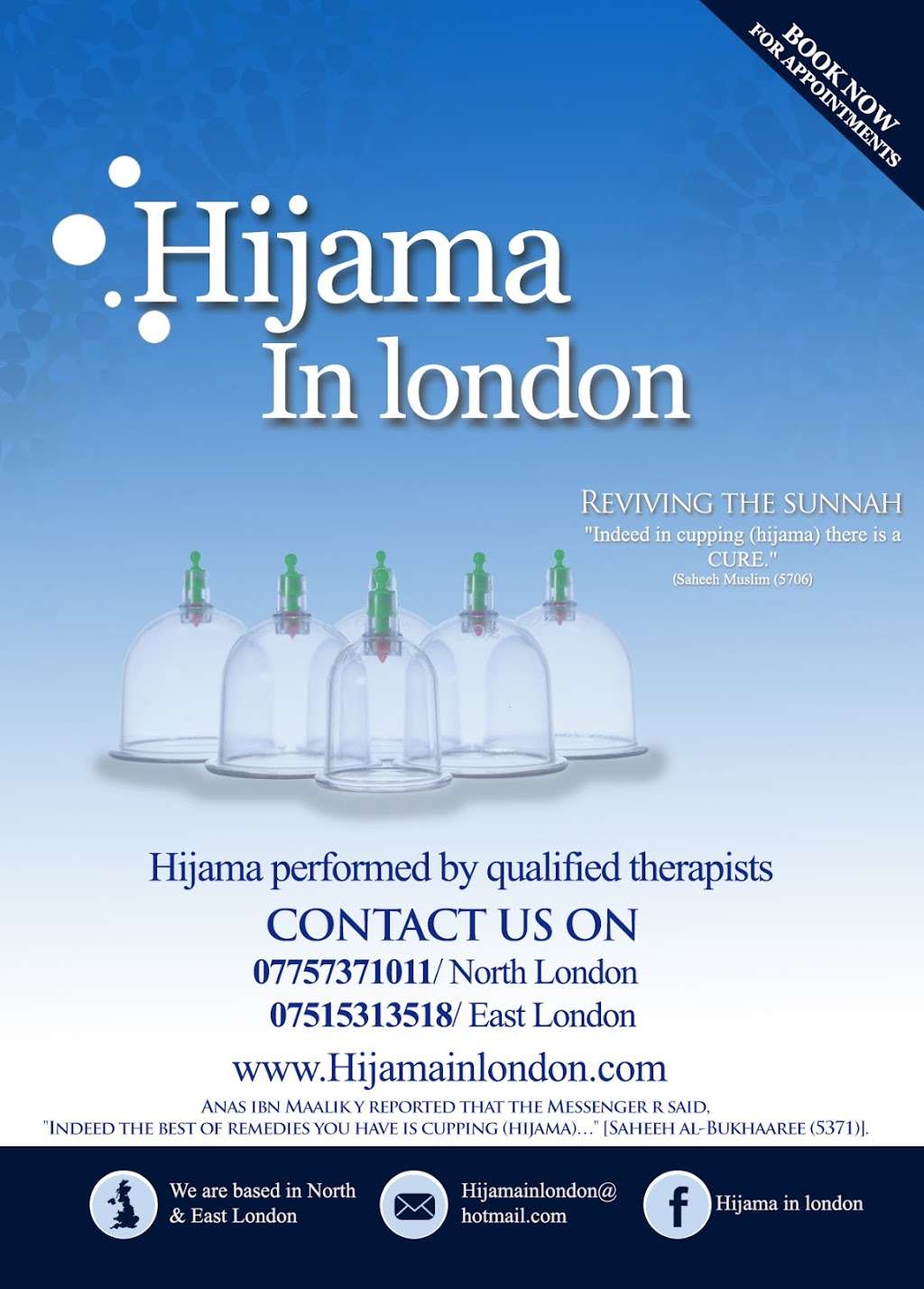 Hijama in North London | 13 Streamside Cl, London N9 9XB, UK | Phone: 07515 313518