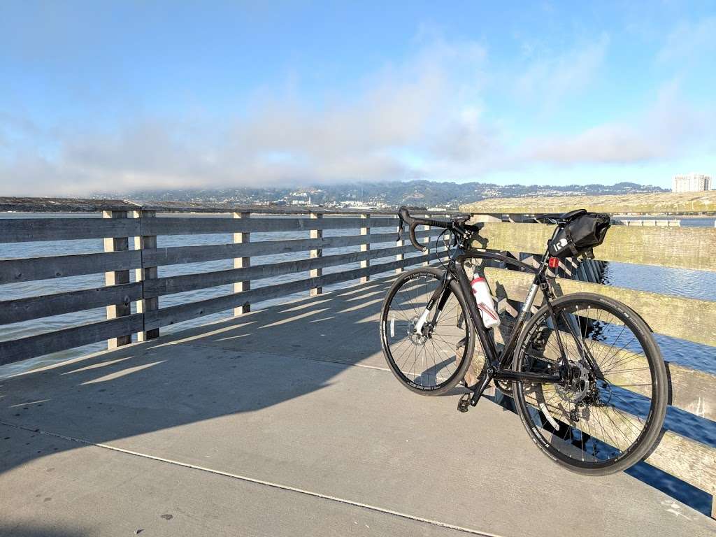 Walking Trail surrounded by the water | Marina Park Pathway, Emeryville, CA 94608