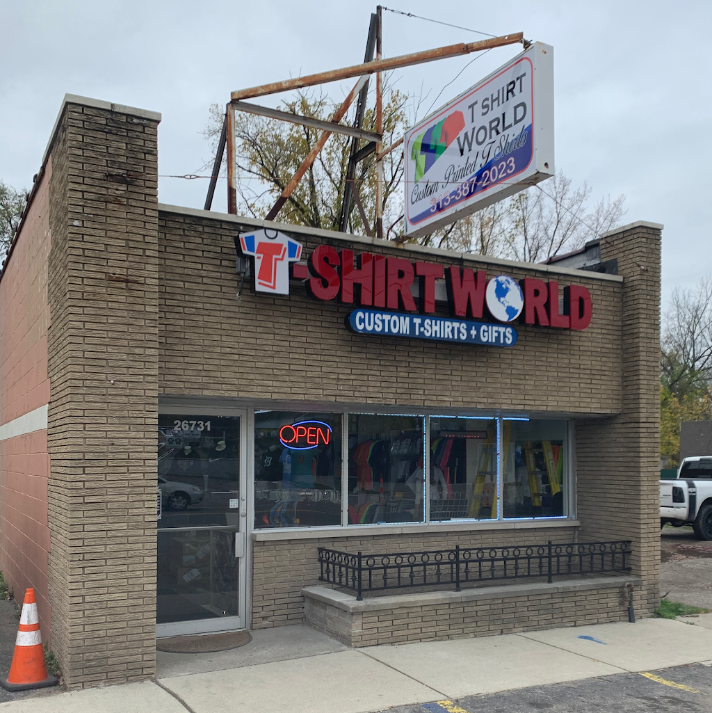 T-Shirt World | 26731 W Seven Mile Rd, Redford Charter Twp, MI 48240, USA | Phone: (313) 387-2023