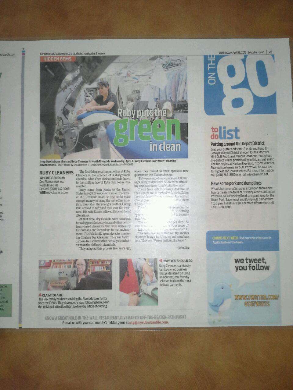 Ruby Cleaners 3020 Desplaines Ave, North Riverside, IL 60546, USA